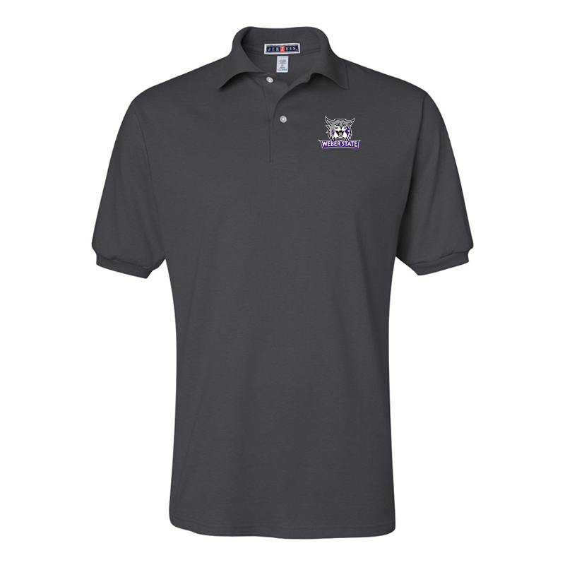 Men's Weber State Wildcats JERZEES  SpotShield polo